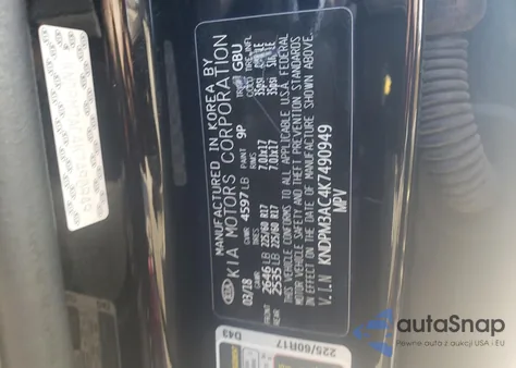 2019 Kia Sportage Lx z USA, uszkodzony, nr VIN KNDPM3AC4K7490949
